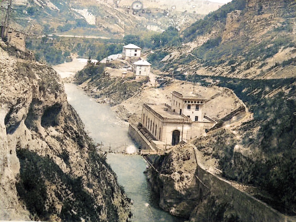 Vecchia centrale idroelettrica del Furlo, oggi demolita